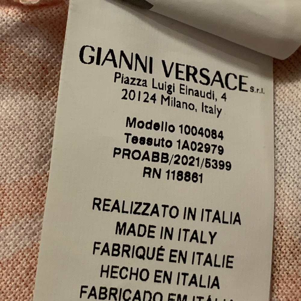 Versace Medusa Music and Greca Print Polo Men Multicolor Size L Made Italy - Picture 11 of 16